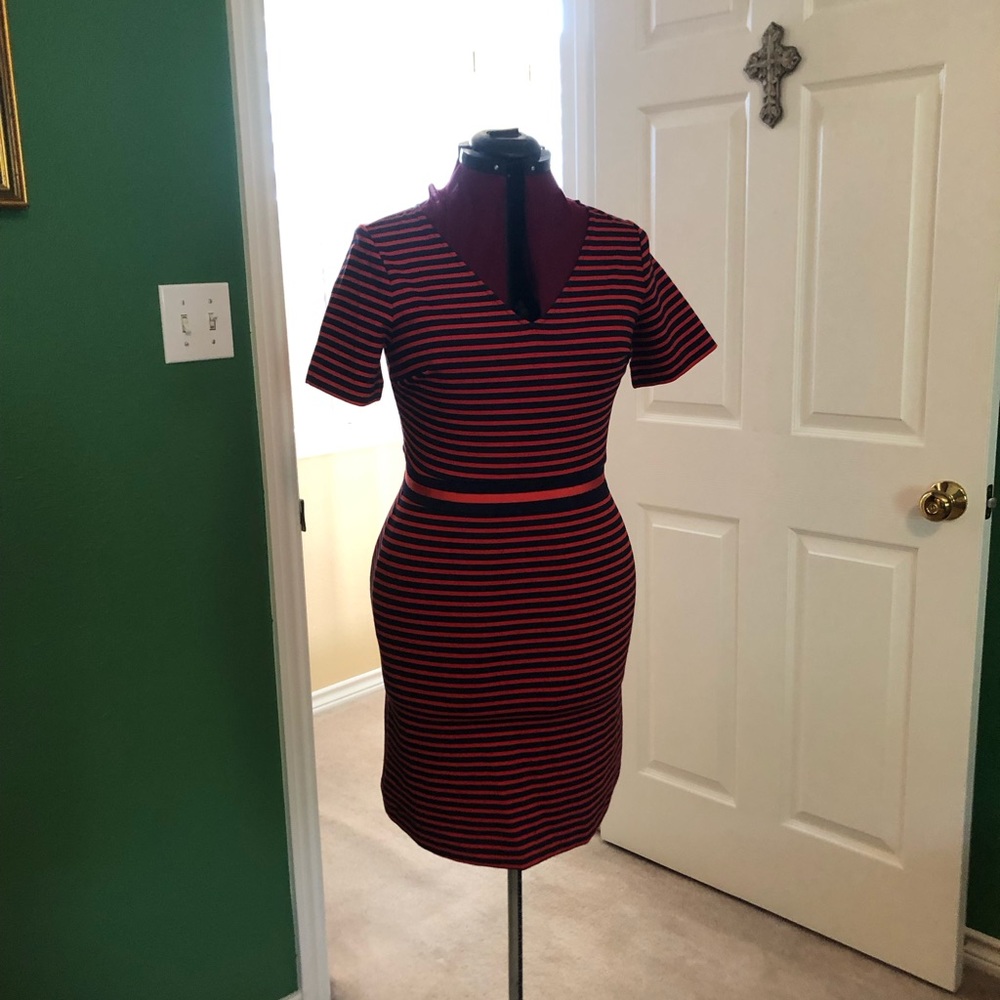 DraperJames poly rayon spandex dress.